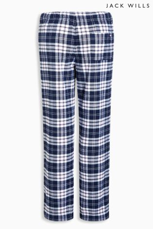 Jack Wills Navy Check Fretherne Pyjama Pant